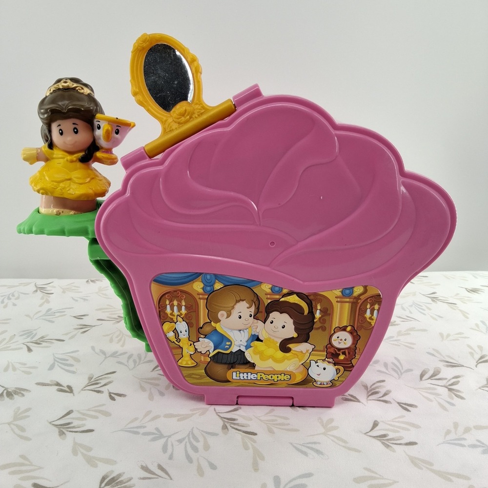 Little People Disney Princess Belle's Fold N Go Rose Belle With Chip